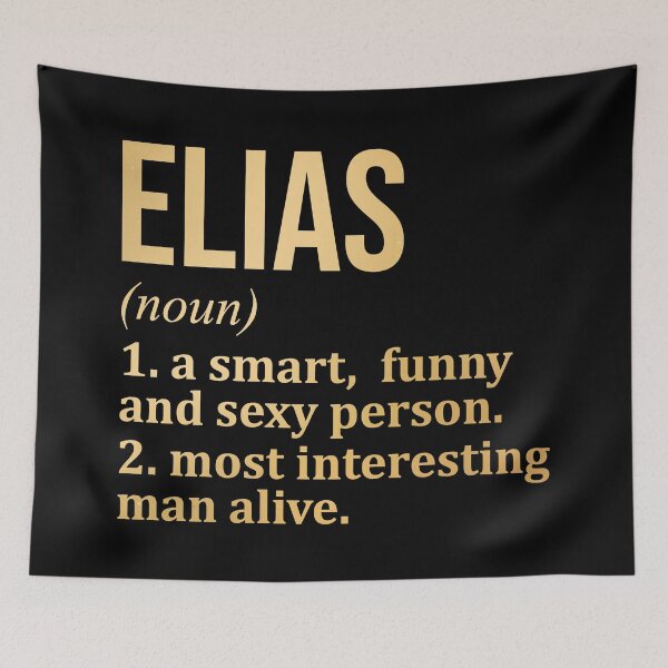 Item preview, Elias Name Definition in Gold designed and sold by XCIV.
