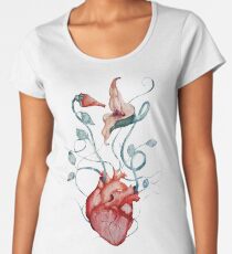 Pink Floyd Flowers | Watercolor painting | Rock fan art Women's Premium T-Shirt