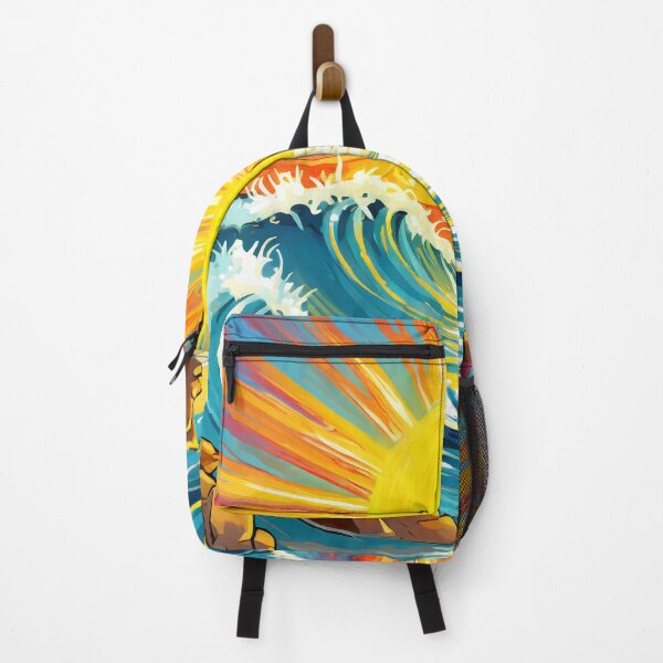 Item preview, Summer Sun over Ocean Waves designed and sold by ArtFactoryAI.