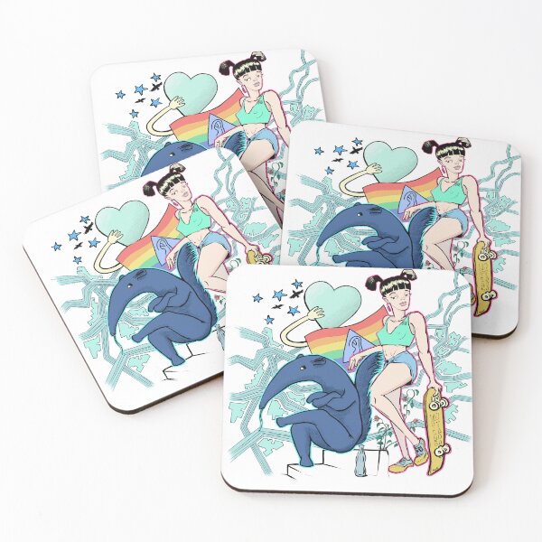 Item preview, Anteater and Girl designed and sold by motylanoga.