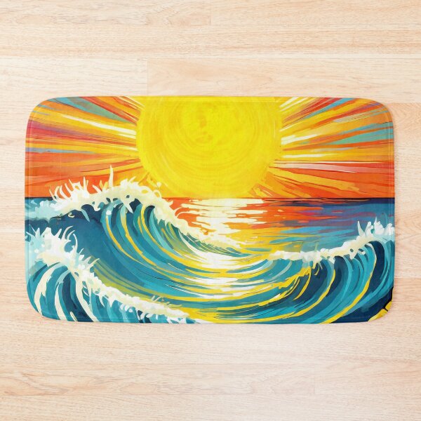Item preview, Summer Sun over Ocean Waves designed and sold by ArtFactoryAI.