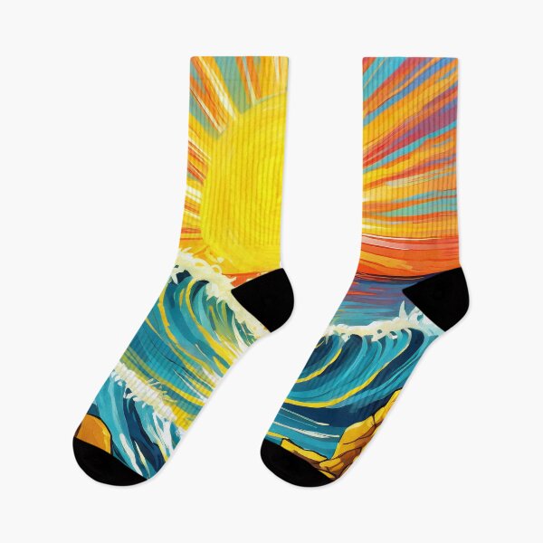 Item preview, Summer Sun over Ocean Waves designed and sold by ArtFactoryAI.