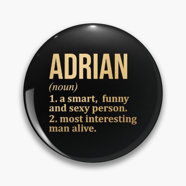 Item preview, Adrian Name Definition in Gold designed and sold by XCIV.