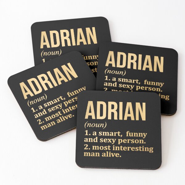 Item preview, Adrian Name Definition in Gold designed and sold by XCIV.