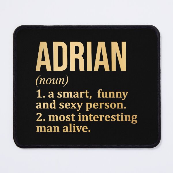 Item preview, Adrian Name Definition in Gold designed and sold by XCIV.