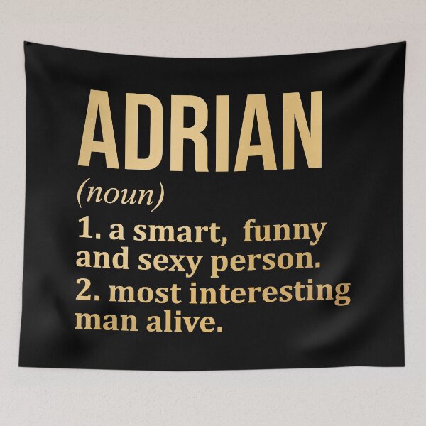 Item preview, Adrian Name Definition in Gold designed and sold by XCIV.