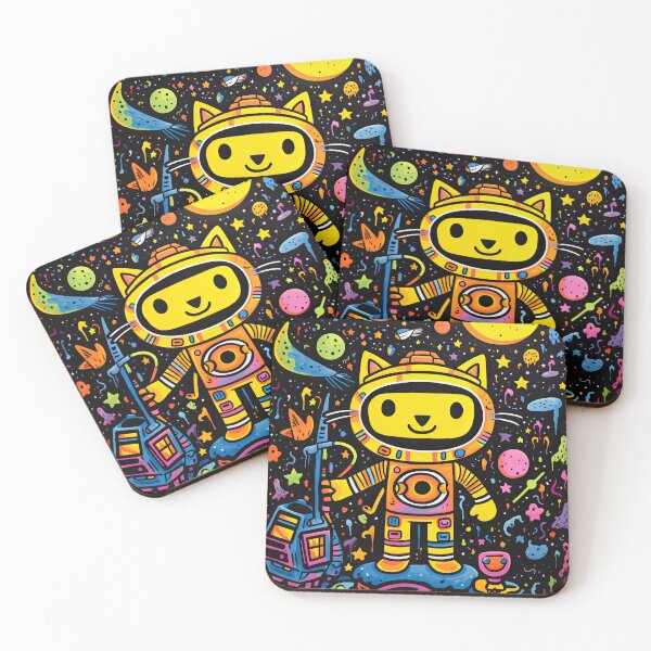 Item preview, Astro Kitty: An Abstract Exploration designed and sold by krishutd.