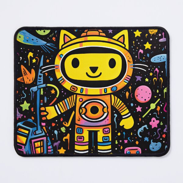 Item preview, Astro Kitty: An Abstract Exploration designed and sold by krishutd.