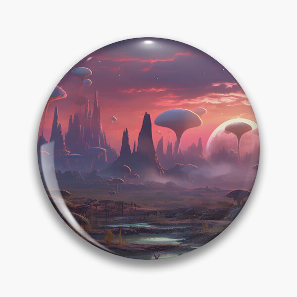 Item preview, Alien Landscape Painting designed and sold by Shirtastically.