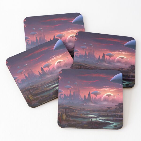 Item preview, Alien Landscape Painting designed and sold by Shirtastically.