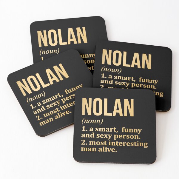 Item preview, Nolan Name Definition in Gold designed and sold by XCIV.