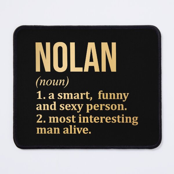 Item preview, Nolan Name Definition in Gold designed and sold by XCIV.