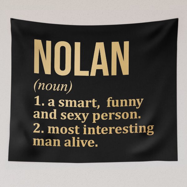 Item preview, Nolan Name Definition in Gold designed and sold by XCIV.