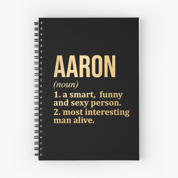 Item preview, Aaron Name Definition in Gold designed and sold by XCIV.