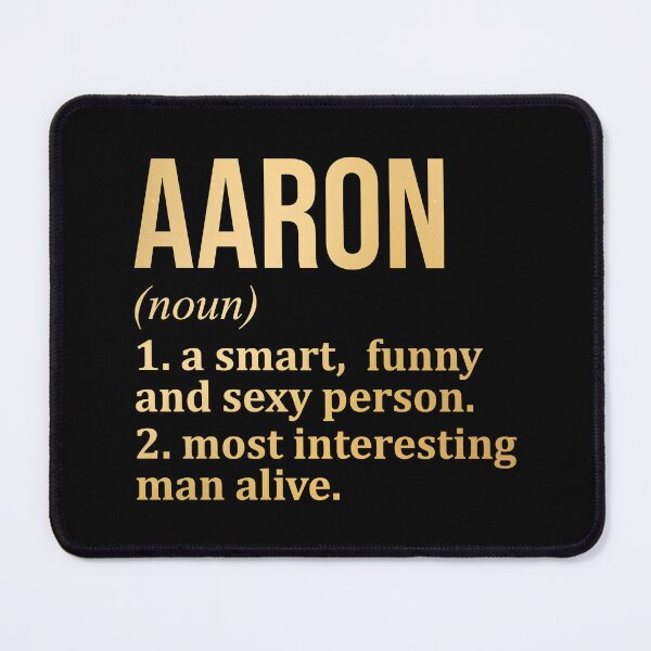 Item preview, Aaron Name Definition in Gold designed and sold by XCIV.