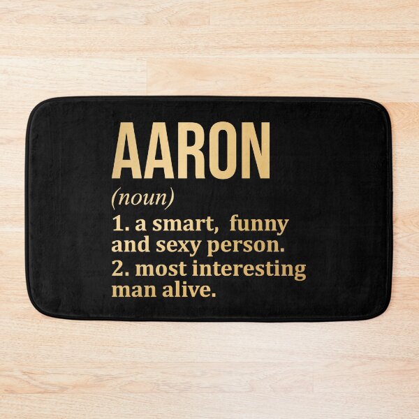 Item preview, Aaron Name Definition in Gold designed and sold by XCIV.