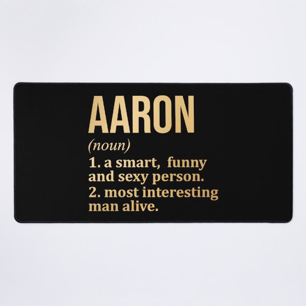 Item preview, Aaron Name Definition in Gold designed and sold by XCIV.