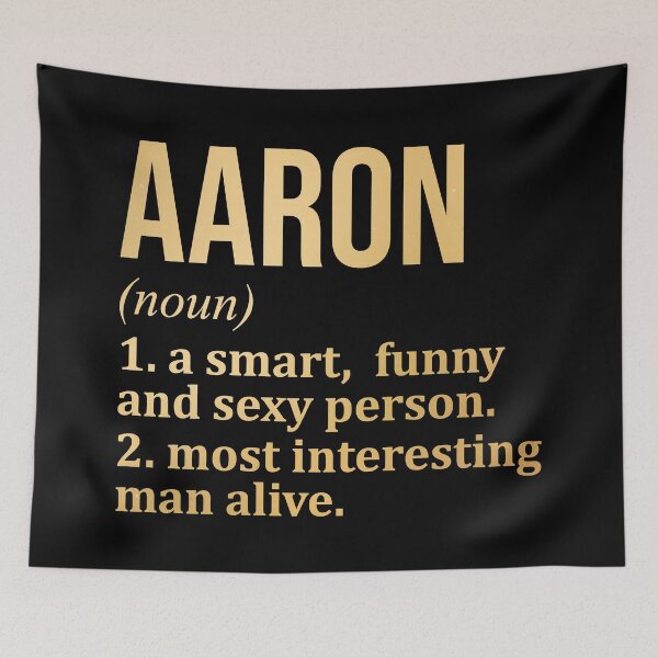 Item preview, Aaron Name Definition in Gold designed and sold by XCIV.
