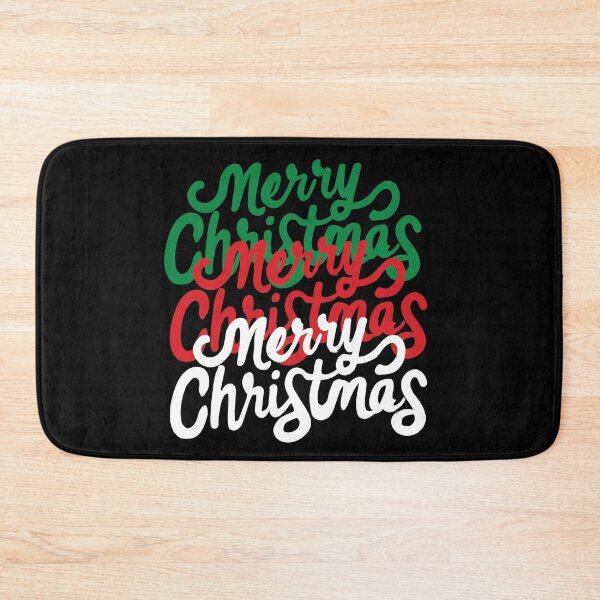 Item preview, Merry Christmas In Classic Green, Red & White Font designed and sold by SorryFrog.