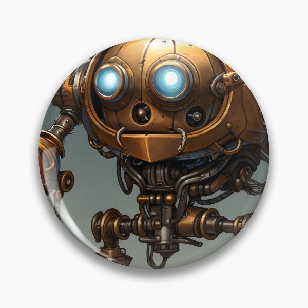 Item preview, Steampunk Robot Illustration designed and sold by Shirtastically.