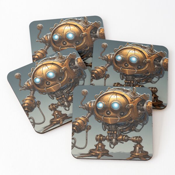 Item preview, Steampunk Robot Illustration designed and sold by Shirtastically.