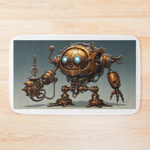 Item preview, Steampunk Robot Illustration designed and sold by Shirtastically.
