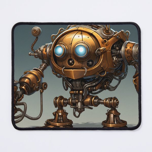 Item preview, Steampunk Robot Illustration designed and sold by Shirtastically.