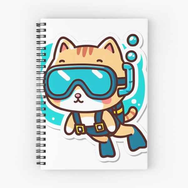 Item preview, Japanese cat dives underwater designed and sold by stocksellby.