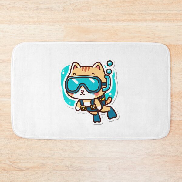 Item preview, Japanese cat dives underwater designed and sold by stocksellby.