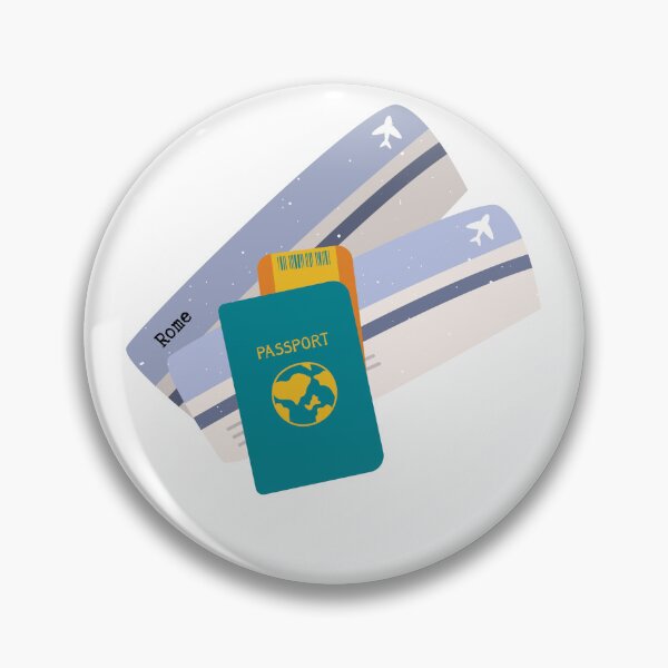 Item preview, Airplane ticket to Rome designed and sold by Mirth and Magic.