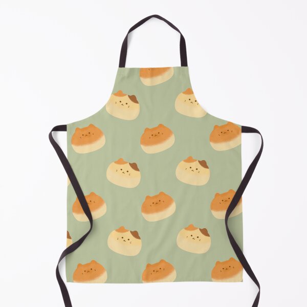 Item preview, cute kawaii cat bun bread bakery japanese sweet pattern designed and sold by TNwandesignart.