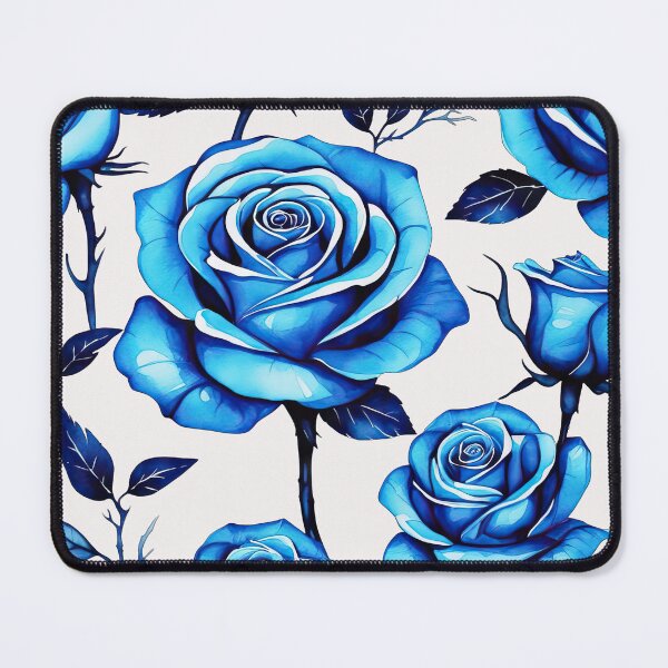 Item preview, Neaon Blue Rose Pattern designed and sold by Bilisik.