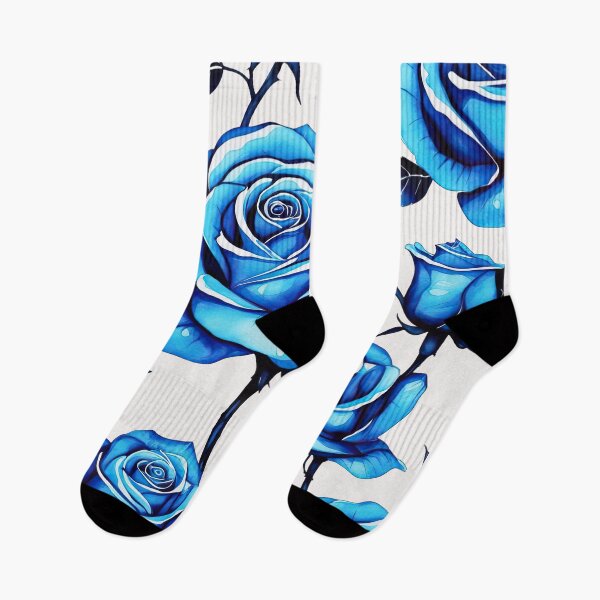Item preview, Neaon Blue Rose Pattern designed and sold by Bilisik.