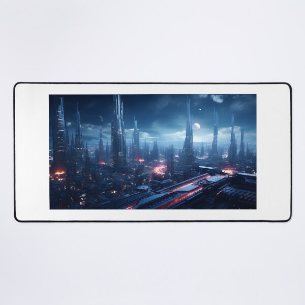 Item preview, Cyberpunk City Illustration designed and sold by Shirtastically.