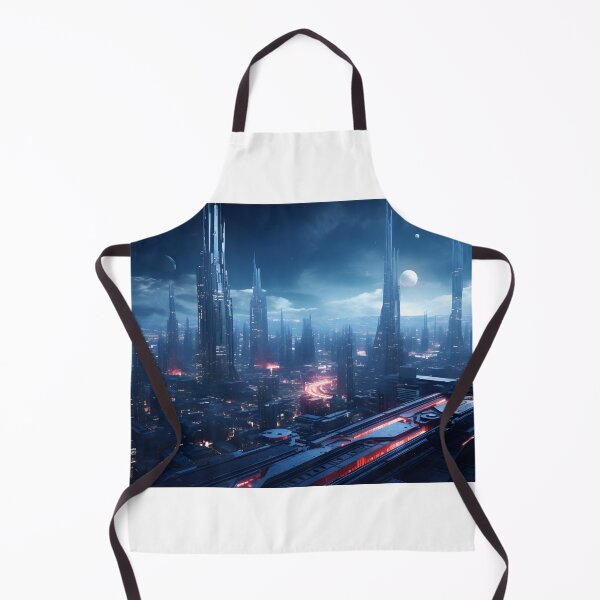 Item preview, Cyberpunk City Illustration designed and sold by Shirtastically.