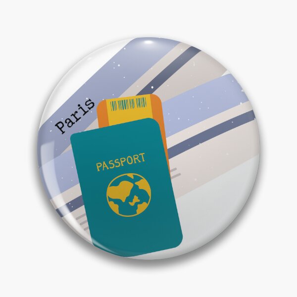 Item preview, Airplane ticket to Paris designed and sold by Mirth and Magic.