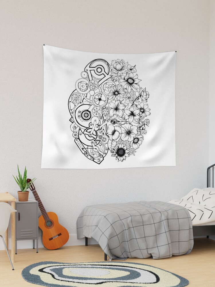 Sunflower Tapestry,Butterfly and Paisley Print Wall Blanket Tapestries  Floral and Animal Natural Wall Hanging for Kids Teens Adults Room  Decor,Soft