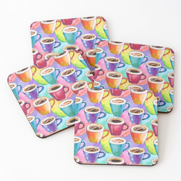 Item preview, Vibrant Rainbow Coffee designed and sold by craftyvixenart.
