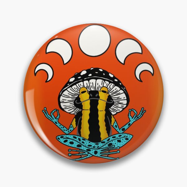 Item preview, Poison Dart Frog Meditating designed and sold by WhimsiGoblin.