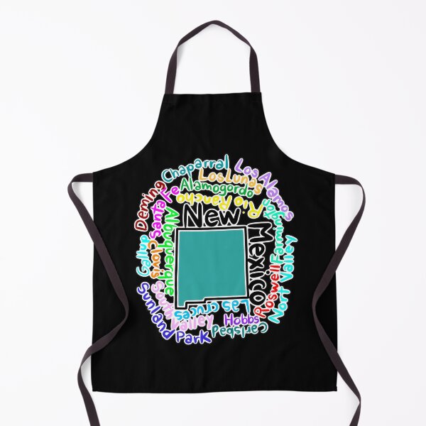 Item preview, New Mexico map with names designed and sold by Maws25.