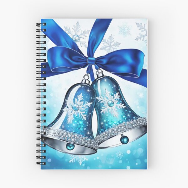 Item preview, Campanas de Navidad vintage azules designed and sold by aipaint.
