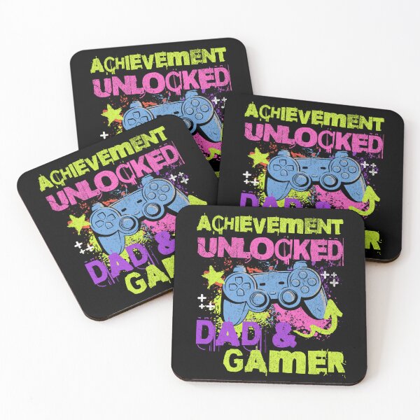 Item preview, Achievement Unlocked Dad & Gamer Gifts For Fathers designed and sold by CHRIS-POD.
