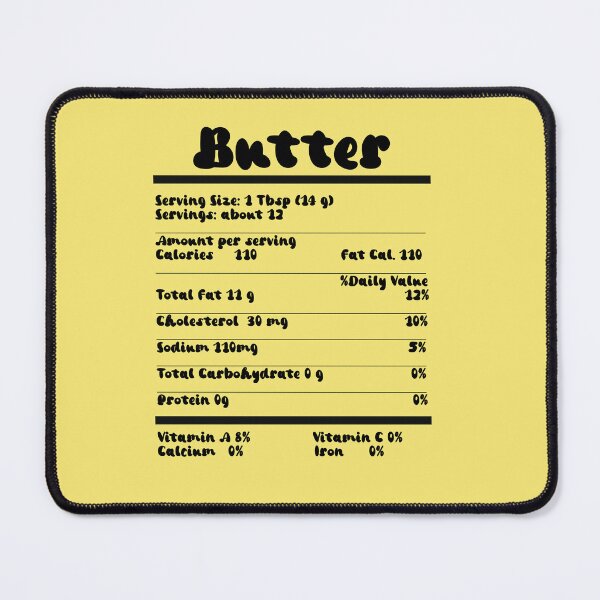 Item preview, Butter Nutrition Facts Food Calories Holiday Thanksgiving designed and sold by khulisara246.