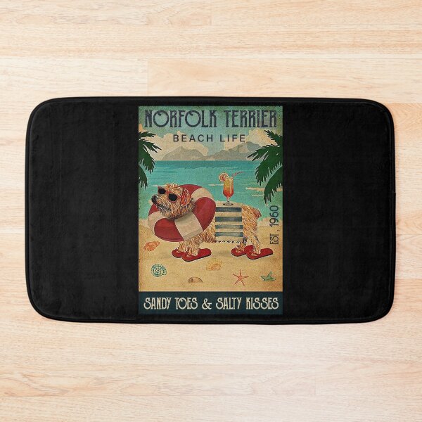 Item preview, Norfolk terrier beach life sandy toes and salty kisses - Dog lover designed and sold by SameeraDammeyer.