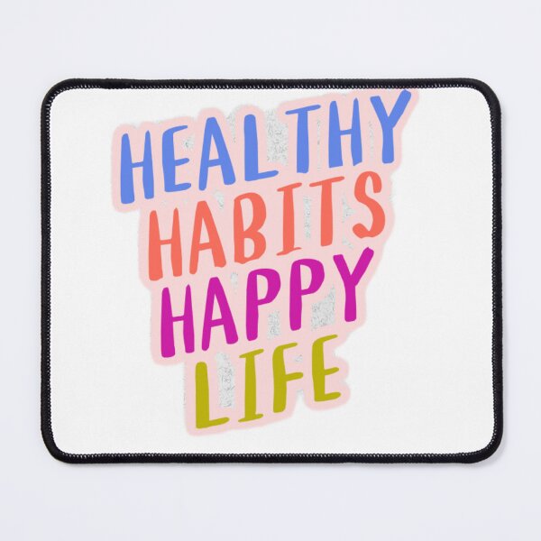 Item preview, Healthy Habits, Happy Life. designed and sold by FlexPrintShop.