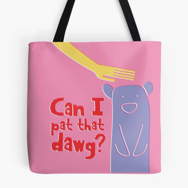 Item preview, Can i pat that dawg, bear, meme video designed and sold by Tickled Spink Studios.