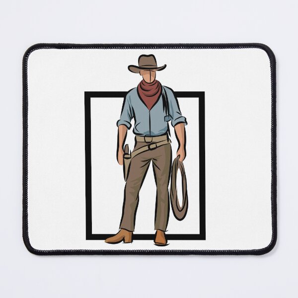 Item preview, Minimal Line Art Drawing of Cowboy designed and sold by CJansuebsri.