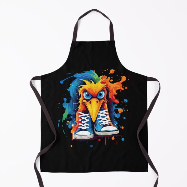 Item preview, Abstract colorful chicken, rooster, hen or other colorful bird designed and sold by WallGemsArt.