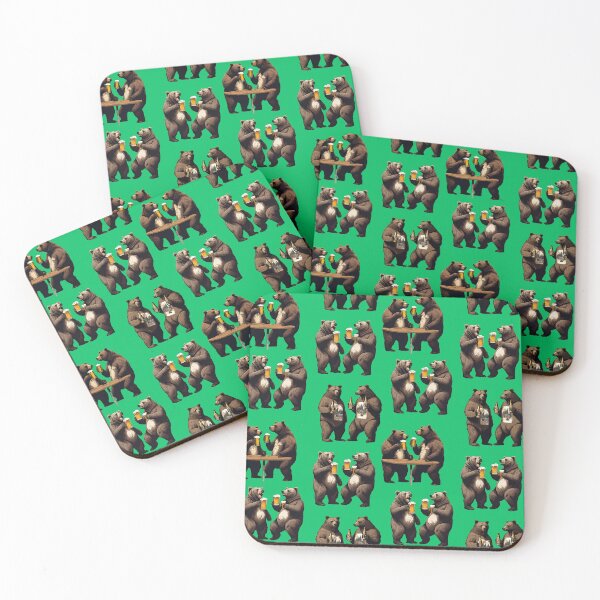 Item preview, Wild Bears and Brews: Playful Beer-Drinking Patterns designed and sold by PatternXS.