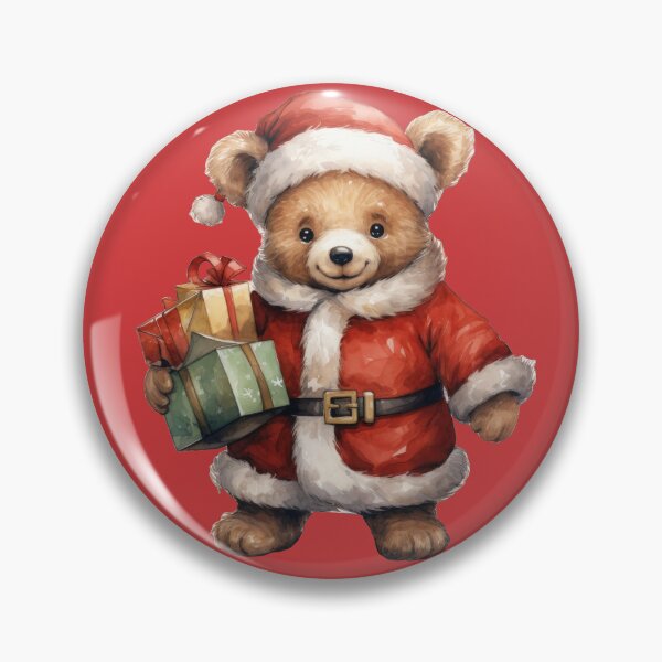 Item preview, Watercolor clipart teddy santa designed and sold by JurgenGoLF.
